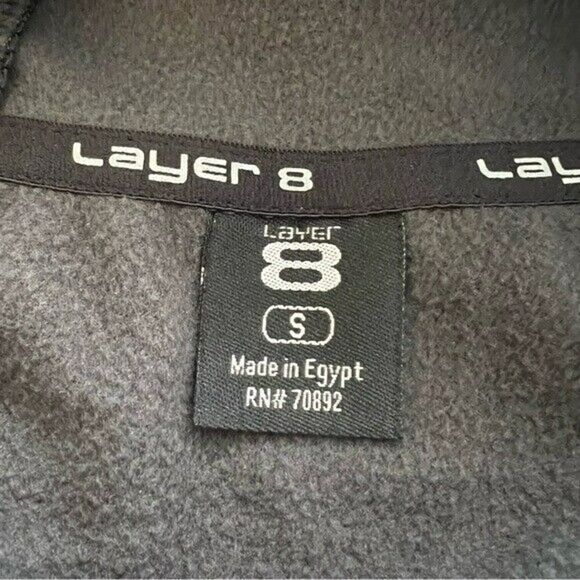 Layer 8 Men’s Gray Performance Hoodie Size Small NEW - Picture 6 of 12